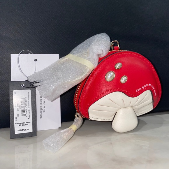 Kate Spade 3d Mushroom Bag Charm - Picture 9 of 12